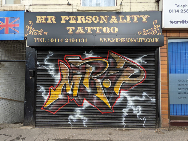 Mr P graffiti