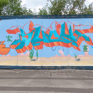 Mr Krabs graffiti