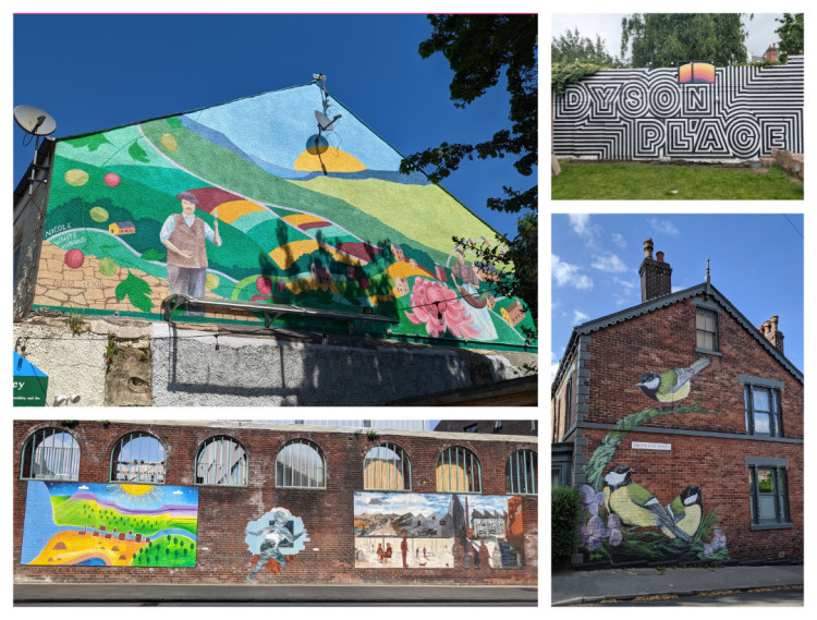 Collage of murals