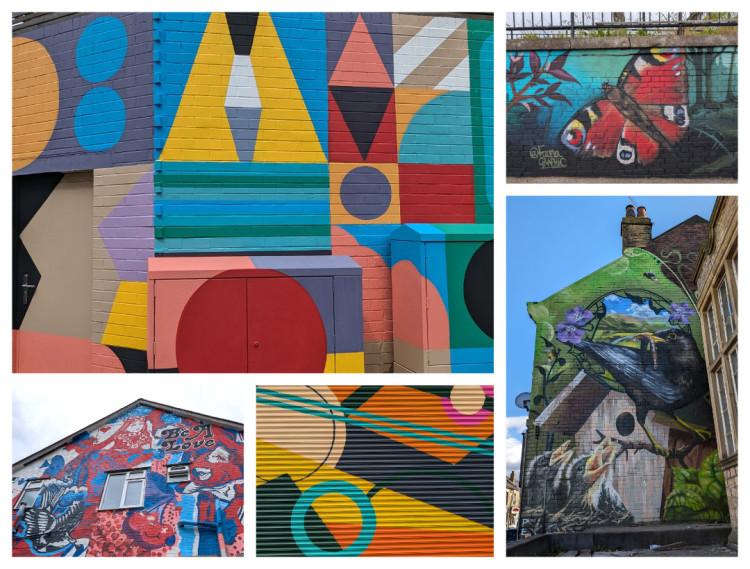 Collage of murals