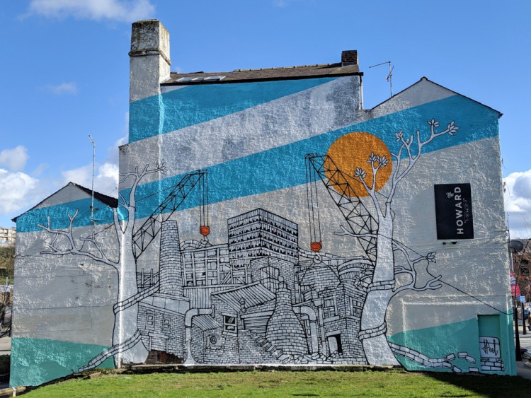 Urban landscape mural