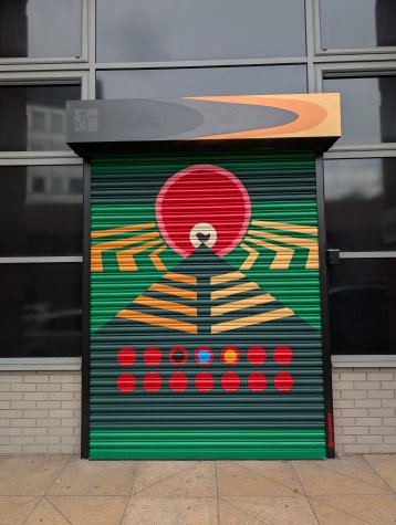 Abstract shutter art