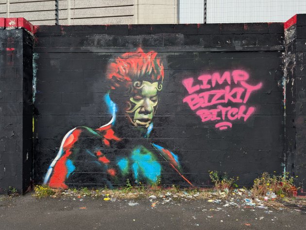 Mural of Wes Borland