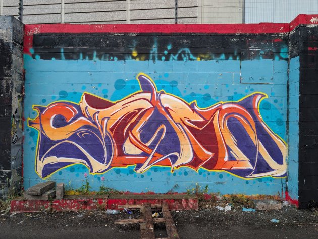 Wild style graffiti