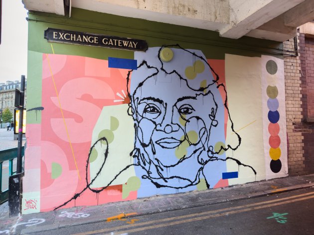 Abstract mural