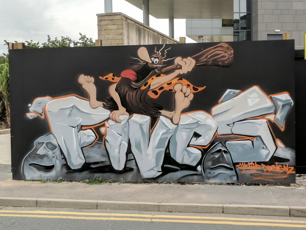 Captain Caveman street art