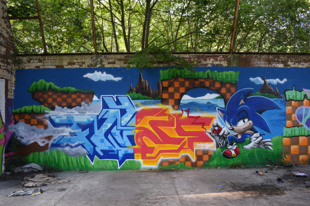 Sonic the Hedgehog graffiti