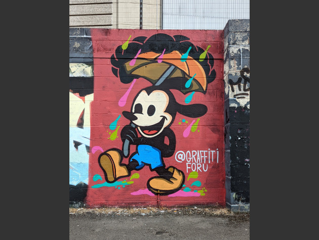 Oswald the Lucky Rabbit mural