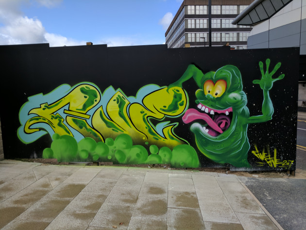 Slimer graffiti
