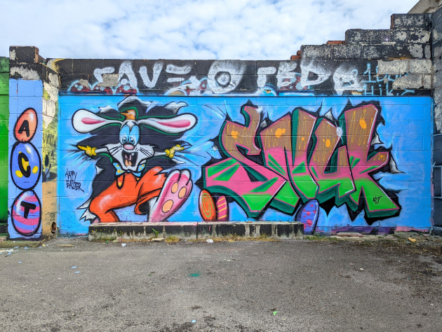 Roger Rabbit graffiti art