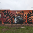 Mural of a fox