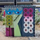 Painted street cabinet