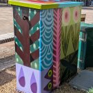 Painted street cabinet