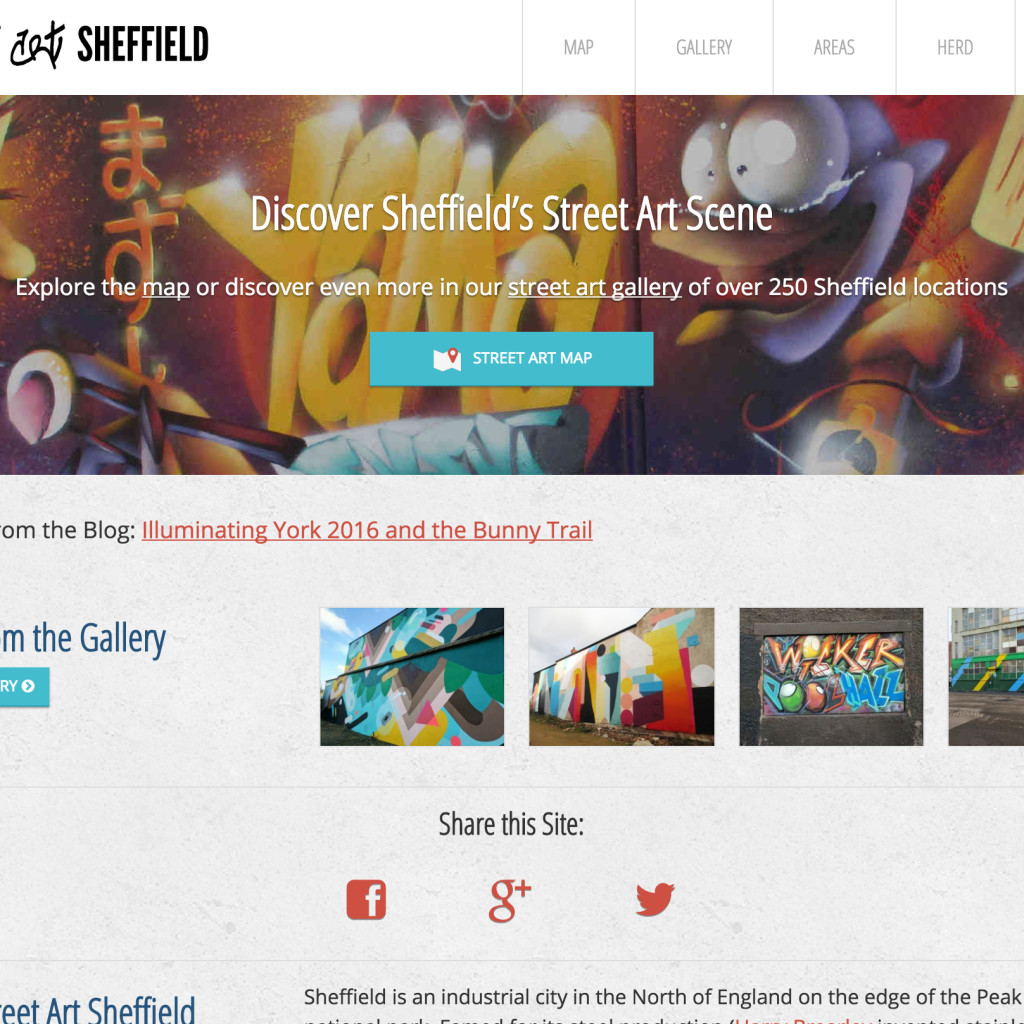 Second Anniversary Redesign | Street Art Sheffield