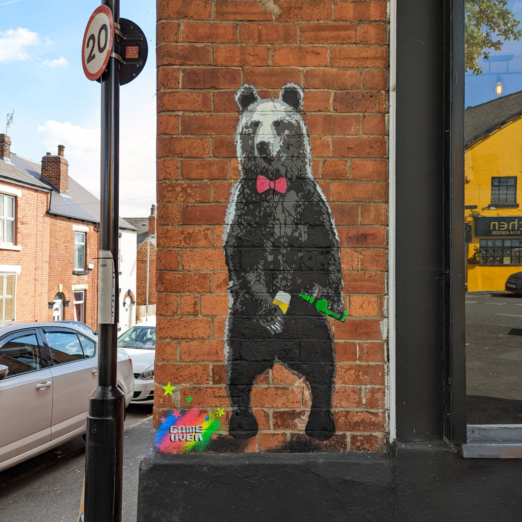Game Over, The Bear | Street Art Sheffield